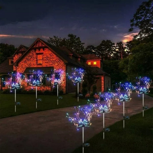 led solar lights, fireworks lights, outdoor garden garden decoration, Christmas lights, gypsophila lights